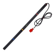 Блок распределения питания BNH B800.M, IEC С13 х24, IEC С19 х6, шнур 3м, 1500х52х45 мм(ВхШхГ), 16А, 3ф, вход IEC 309 16A 3P+N+E, чёрный