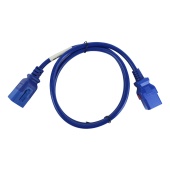 Силовой шнур BNH, IEC 60320 С19, вилка IEC 60320 С20, 1.2 м, 16А, с фиксатором обеих сторон, цвет: синий