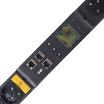 Блок распределения питания BNH B800.M, Schuko х24, шнур 3м, 1451х52х44,4 мм(ВхШхГ), 32А, 1ф, вход IEC 309 32A P+N+E, чёрный