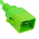 Силовой шнур BNH, IEC 60320 С19, вилка IEC 60320 С20, 2 м, 16А, с фиксатором обеих сторон, цвет: зелёный