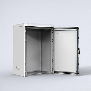 MultiCOM Однодверный алюминиевый компактный двухстенный всепогодный шкаф 1200x800x600мм, моноблочный  арт. EKOM12086  купить у официального дистрибьютора в Санкт-Петербурге и Москве с доставкой.