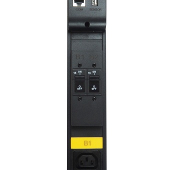 БРП (PDU) Metered BNH B800.M, IEC 60320 С13 х 36, IEC 60320 С19 х 6, 32А, 3ф, вход IEC 309 32A 3P+N+E, шнур 3 м, автомат, чёр