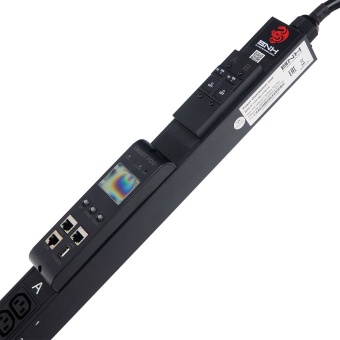 Блок распределения питания BNH B800.M, IEC С13 х36, IEC С19 х6, шнур 3м, 1571х52х44,4 мм(ВхШхГ), 32А, 1ф, вход IEC 309 32A 2P+E, чёрный,