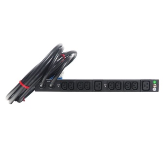 АВР BNH B800.MA, IEC 60320 С13 х 8, IEC 60320 С19 х 2, вход IEC 309 32A 2P+E, шнур 3 м, 44,5х484х250 мм (ВхШхГ), 32А, 1ф, чёрный, 2 входа