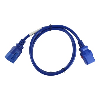 Силовой шнур BNH, IEC 60320 С19, вилка IEC 60320 С20, 1.2 м, 16А, с фиксатором обеих сторон, цвет: синий
