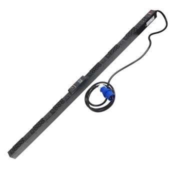 Блок распределения питания BNH B800.MMN, IEC С13 х36, IEC С19 х6, шнур 3м, 1690х52х65 мм(ВхШхГ), 32А, 1ф, вход IEC 309, чёрный