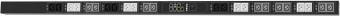 PDU Metered | Измерение по вводу, верт., 3-фазный ввод, 16A, 380-415В, 24 х универс. роз. С13/С19 (макс. 16А), ШхВхГ: 60х1520х72 мм