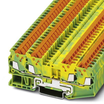 Клемма защитного провода - QTC 1,5-QUATTRO-PE Phoenix Contact артикул 3205093 Феникс Контакт, фото на Овертайм