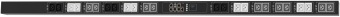 PDU Switched | Измерение по вводу и управление каждой розеткой, гор., 3-фазный ввод, 16A, 380-415В, 24 х универс. роз. С13/С19 (макс. 16А), ШхВхГ: 482х132х260 мм