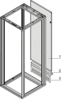 Задняя панель с рамкой кабельного ввода 47U RAL7035 Schroff арт. 26230461  купить у официального дилера в Санкт-Петербурге и Москве с доставкой.