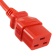 Силовой шнур BNH, IEC 60320 С19, вилка IEC 60320 С20, 2 м, 16А, с фиксатором обеих сторон, цвет: красный