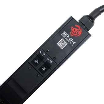 Блок распределения питания BNH B800.M, IEC С13 х36, IEC С19 х6, шнур 3м, 1571х52х44,4 мм(ВхШхГ), 32А, 1ф, вход IEC 309 32A 2P+E, чёрный,