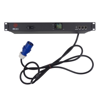Блок распределения питания BNH B800.M, IEC С13 х8, IEC С19 х2, шнур 3м, 44,5х484х180 мм(ВхШхГ), 16А, 1ф, вход IEC 309 16A P+N+E, чёрный
