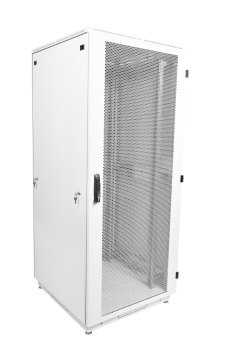 Шкаф телекоммуникационный напольный 42U (600 × 600) дверь перфорированная  арт. ШТК-М-42.6.6-4ААА  купить у официального дистрибьютора в Санкт-Петербурге и Москве с доставкой.