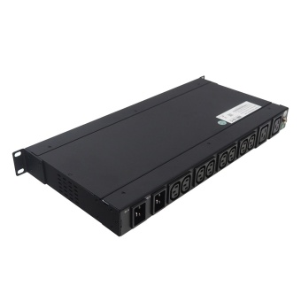 АВР BNH B800.MA, IEC С13 х 8, IEC С19 х 2, вход IEC C20, 44,5х484х220 мм (ВхШхГ), 16А, 1ф, чёрный, 2 входа