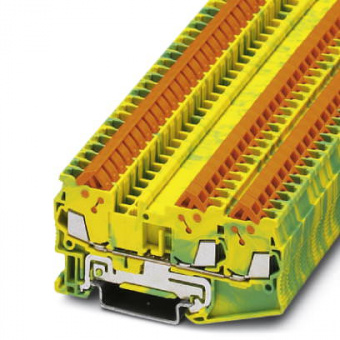 Клемма защитного провода - QTC 1,5-TWIN-PE Phoenix Contact артикул 3205064 Феникс Контакт, фото на Овертайм