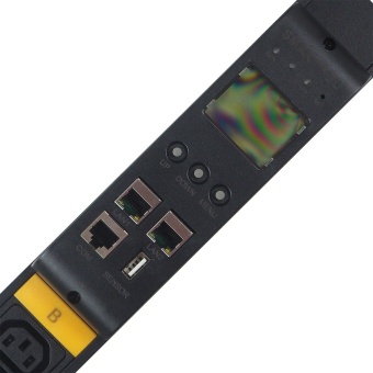 Блок распределения питания BNH B800.M, IEC С13 х24, IEC С19 х6, шнур 3м, 1500х52х45 мм(ВхШхГ), 16А, 3ф, вход IEC 309 16A 3P+N+E, чёрный