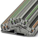 Двухъярусные клеммы - PTTBS 2,5-TWIN/U-OG/O-GN Phoenix Contact артикул 1032733 Феникс Контакт, фото на Овертайм