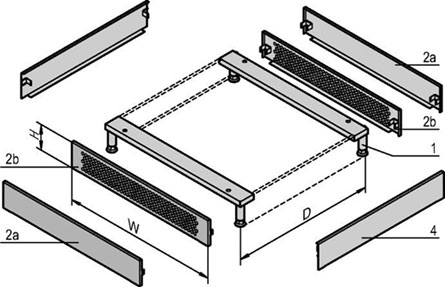 Боковые панели цоколя 1200D RAL7021 (2 шт.) Schroff арт. 23130363  купить у официального дилера в Санкт-Петербурге и Москве с доставкой.