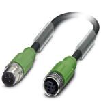 Кабель для датчика / исполнительного элемента - SAC-4P-M12MS/0,6-PUR/M12FSSHBK Phoenix Contact артикул 1553899 Феникс Контакт, фото на Овертайм