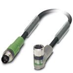 Кабель для датчика / исполнительного элемента - SAC-3P-M 8MS/1,0-PUR/M 8FR-2L Phoenix Contact артикул 1693348 Феникс Контакт, фото на Овертайм
