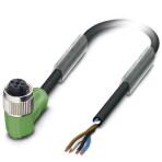 Кабель для датчика / исполнительного элемента - SAC-4P-10,0-PVC/M12FR Phoenix Contact артикул 1415608 Феникс Контакт, фото на Овертайм