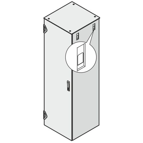 Боковая панель на замках 1200H 800D RAL7035 (2 шт.) Schroff арт. 22130042  купить у официального дилера в Санкт-Петербурге и Москве с доставкой.