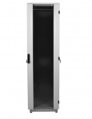 Шкаф телекоммуникационный напольный 42U (600 × 800) дверь стекло, цвет черный  арт. ШТК-М-42.6.8-1ААА-9005  купить у официального дистрибьютора в Санкт-Петербурге и Москве с доставкой.