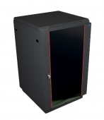 Шкаф телекоммуникационный напольный 18U (600 × 800) дверь стекло, цвет черный  арт. ШТК-М-18.6.8-1ААА-9005  купить у официального дистрибьютора в Санкт-Петербурге и Москве с доставкой.