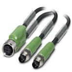 Кабель для датчика / исполнительного элемента - SAC-3P-M8FY/2X0,3-PUR/M 8MS Phoenix Contact артикул 1057311 Феникс Контакт, фото на Овертайм
