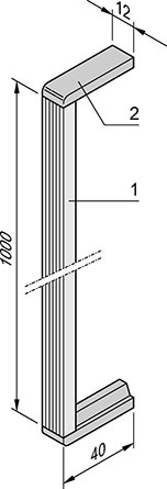 HANDLE MOULDING BLACK Schroff арт. 60502003  купить у официального дилера в Санкт-Петербурге и Москве с доставкой.