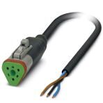 Кабель для датчика / исполнительного элемента - SAC-3P-10,0-PUR/DTFS Phoenix Contact артикул 1414998 Феникс Контакт, фото на Овертайм