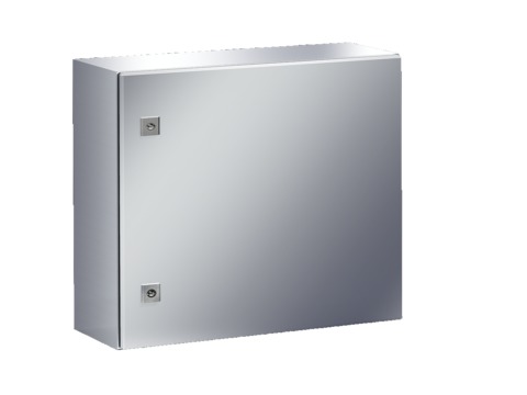 Компактный распределительный шкаф АЕ, нержавеющая сталь (AISI 304) с МП, 500x500x300 мм Rittal артикул 1013600 Риттал, фото на Овертайм