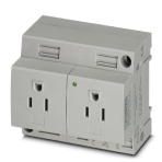 Двойная розетка - EO-AB/UT/LED/DUO/15 Phoenix Contact артикул 0804163 Феникс Контакт, фото на Овертайм