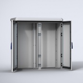 Однодверный алюминиевый компактный одностенный всепогодный шкаф 1200X800X400 мм арт. EKOM12084-SW  купить у официального дистрибьютора в Санкт-Петербурге и Москве с дотавкой.