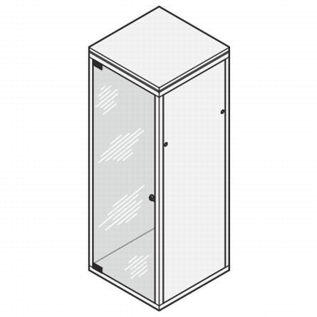 Стеклянная дверь 47U 600W угол открытия 180° Schroff арт. 22117230  купить у официального дилера в Санкт-Петербурге и Москве с доставкой.