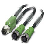 Кабель для датчика / исполнительного элемента - SAC-3P-M12Y/2X0,3-PUR/M12FS Phoenix Contact артикул 1077271 Феникс Контакт, фото на Овертайм