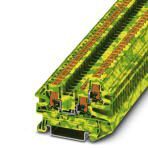 Клемма защитного провода - PTV 2,5-TWIN-PE Phoenix Contact артикул 1078991 Феникс Контакт, фото на Овертайм