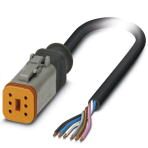 Кабель для датчика / исполнительного элемента - SAC-6P- 3,0-PUR/DTFS Phoenix Contact артикул 1415027 Феникс Контакт, фото на Овертайм