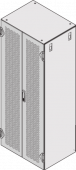 Металлическая двустворчатая дверь, перфорированная 2200H 600W RAL7021 Schroff арт. 21130693  купить у официального дилера в Санкт-Петербурге и Москве с доставкой.