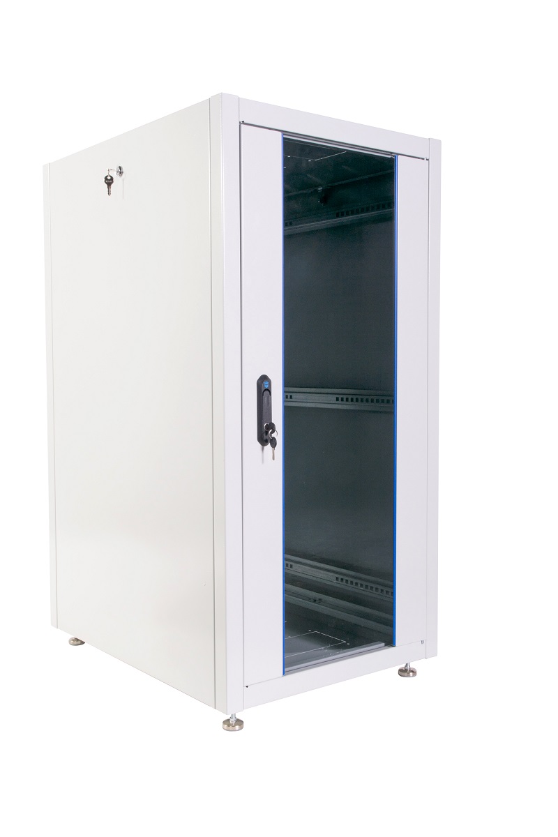Шкаф телекоммуникационный напольный ЭКОНОМ 24U (600 × 600) дверь стекло, дверь металл  арт. ШТК-Э-24.6.6-13АА  купить у официального дистрибьютора в Санкт-Петербурге и Москве с доставкой.