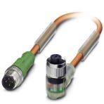 Кабель для датчика / исполнительного элемента - SAC-4P-M12MS/0,6-PUR/M12FR2LVW Phoenix Contact артикул 1512843 Феникс Контакт, фото на Овертайм