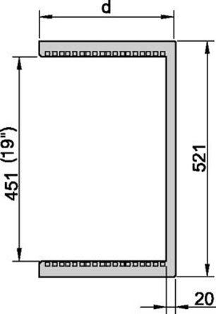 VERTICAL ASSEMBLY KIT 19" 6U Schroff арт. 21236121  купить у официального дилера в Санкт-Петербурге и Москве с доставкой.