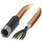 Силовой кабель - SAC-5P- 5,0-PUR/M12FSK PE SH Phoenix Contact артикул 1414805 Феникс Контакт, фото на Овертайм