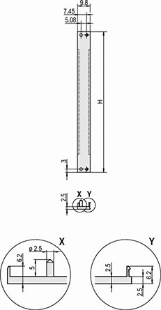 Передняя панель, U-образный профиль, экранируемая 6U 2HP / мин.кол. 5 уп. / кратно 5 уп. Schroff арт. 30849002  купить у официального дилера в Санкт-Петербурге и Москве с доставкой.