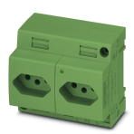 Двойная розетка - EO-N/UT/LED/DUO/GN Phoenix Contact артикул 0804145 Феникс Контакт, фото на Овертайм