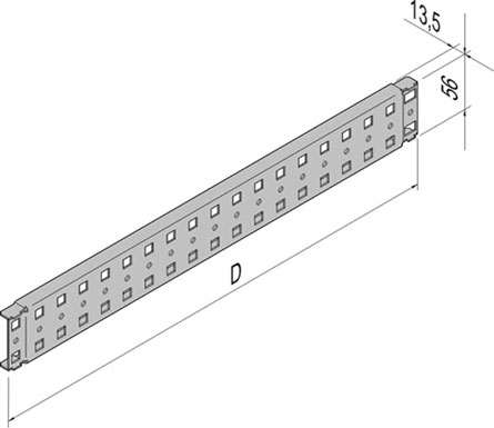 Монтажный рельс, заглубляющий, 600D ALZN (2 шт.) / мин.кол. 2 уп. Schroff арт. 27230122  купить у официального дилера в Санкт-Петербурге и Москве с доставкой.