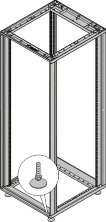Регулируемые ножки 400KG (4 шт.) / мин.кол. 3 уп. Schroff арт. 27230100  купить у официального дилера в Санкт-Петербурге и Москве с доставкой.