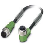 Кабель для датчика / исполнительного элемента - SAC-4P-M12MS/ 0,3-PVC/M12FR Phoenix Contact артикул 1415617 Феникс Контакт, фото на Овертайм