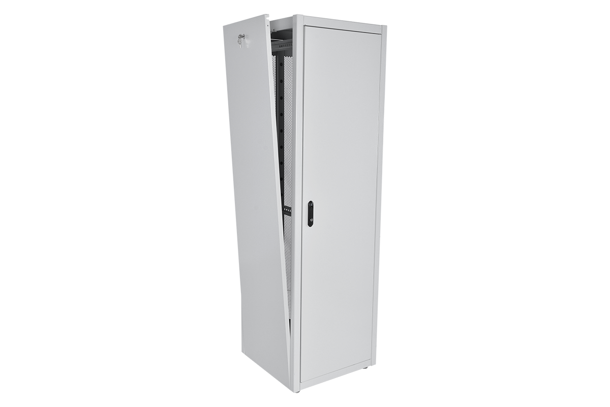 Шкаф телекоммуникационный напольный ЭКОНОМ 42U (600 × 600) дверь металл 2 шт  арт. ШТК-Э-42.6.6-33АА  купить у официального дистрибьютора в Санкт-Петербурге и Москве с доставкой.